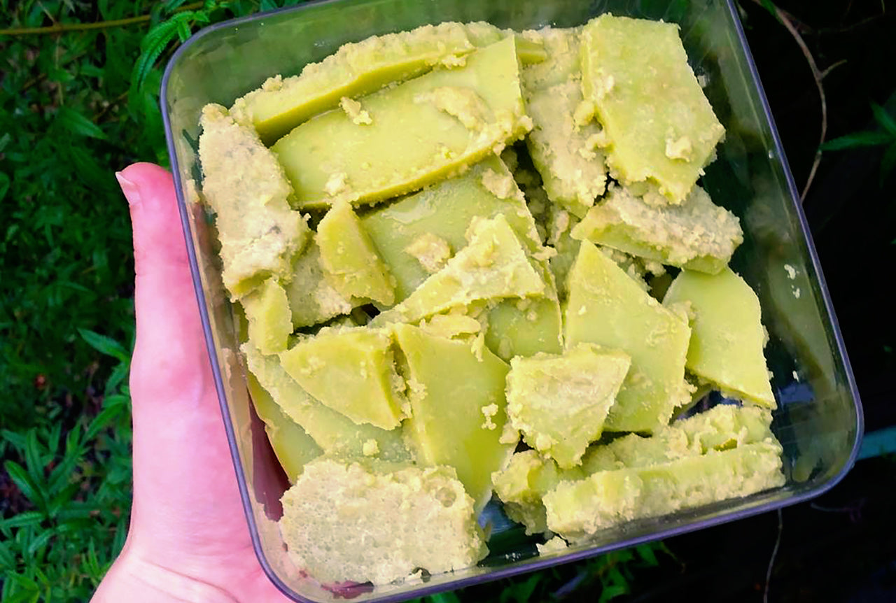 Homemade hash butter, image courtesy of Naked Nymph on Instagram