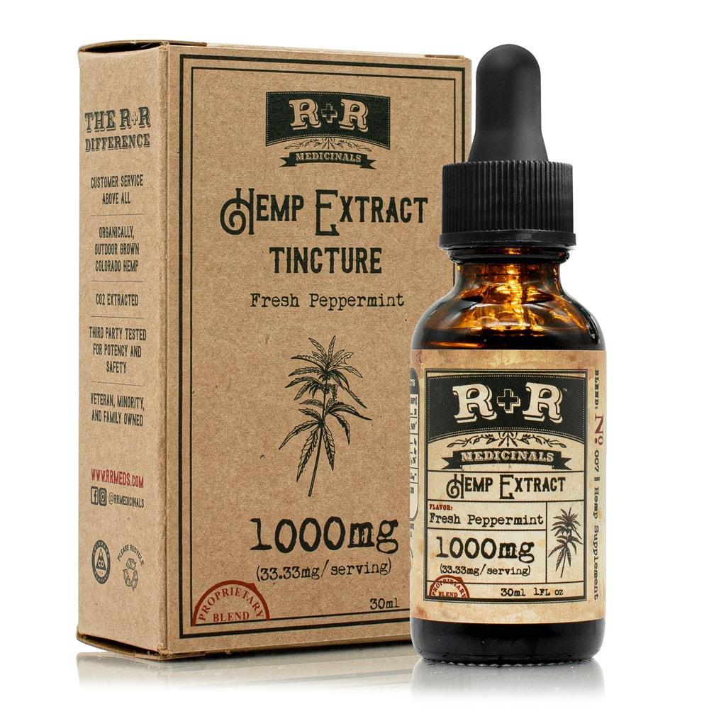 CBD Tinctures R+R Medicinals - Tincture Peppermint - 1000mg