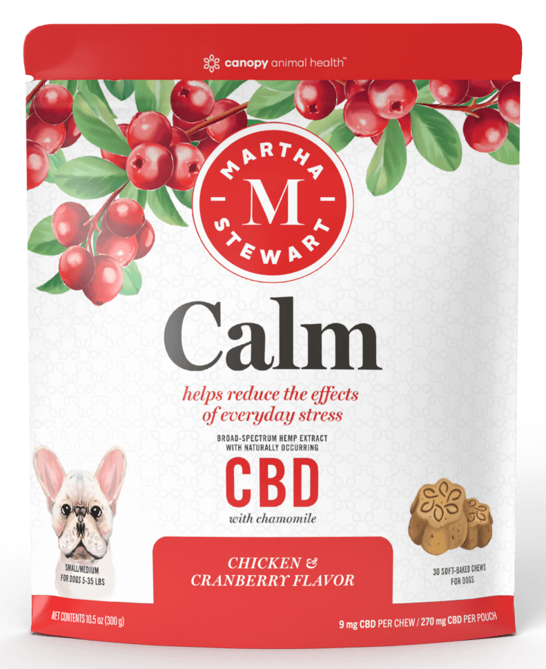Martha Stewart CBD Calm Chicken and Cranberry Flavor Soft Baked Chews