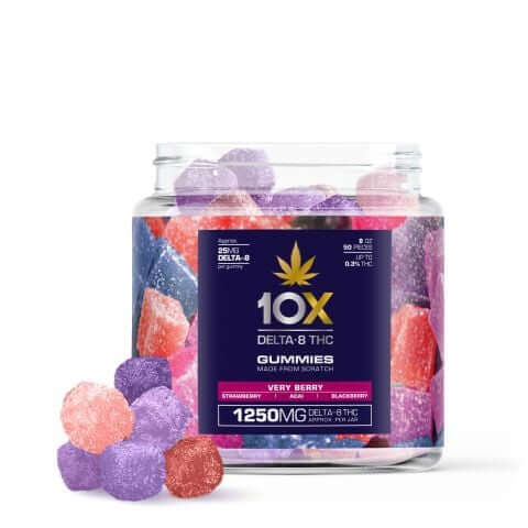 10X Delta-8 THC Gummies - Very Berry | Diamond CBD