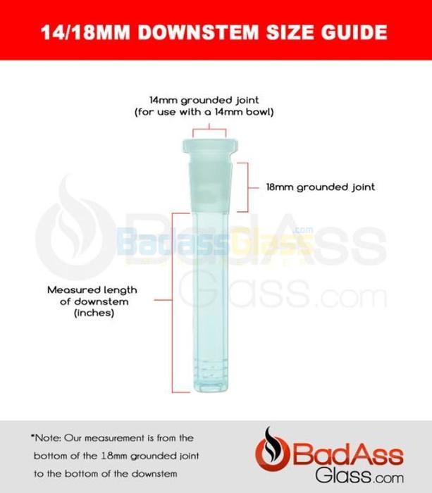 downstem and bowl 14/18mm Lo Pro Diffused Downstem