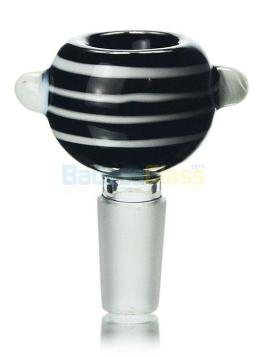 Bubblers 14mm Black and White Bowl Piece