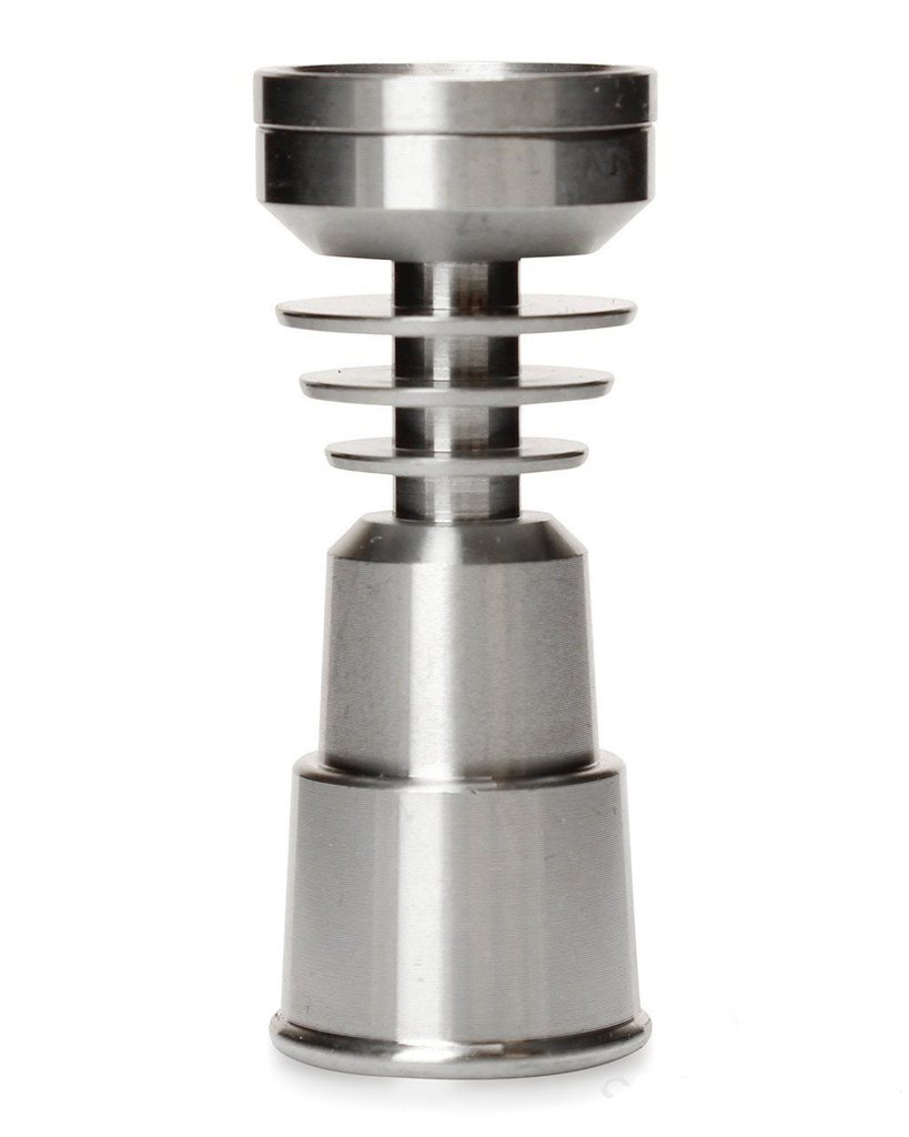 quartz dab nail 14mm18mm Female GR2 Titanium Domeless Nail w/ Dab Plate