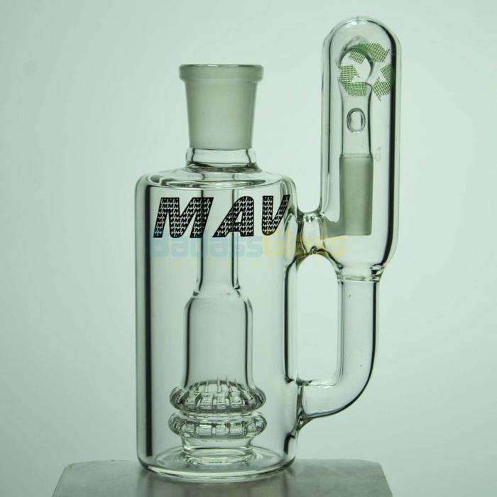 Ash catcher 18mm 90 Degree Double Showerhead Recycler Ash Catcher by Maverick