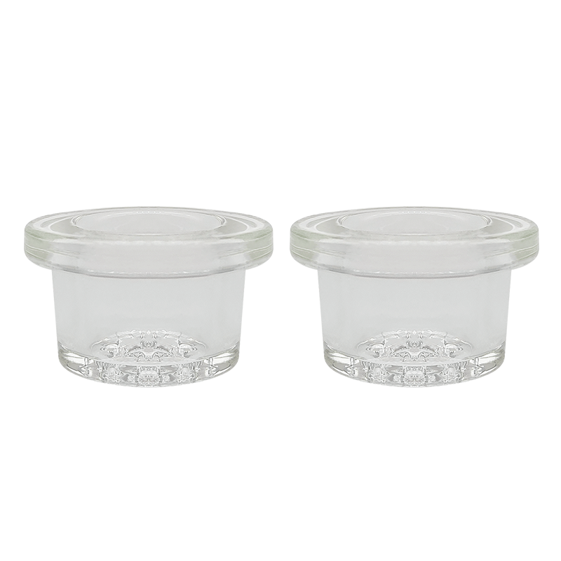 bong accessories 18mm Glass Bowl Replacement for Waxmaid Ice Spoon Pipe, Daimon Pipe, Shark Pipe, Didi pipe (2 Pack)