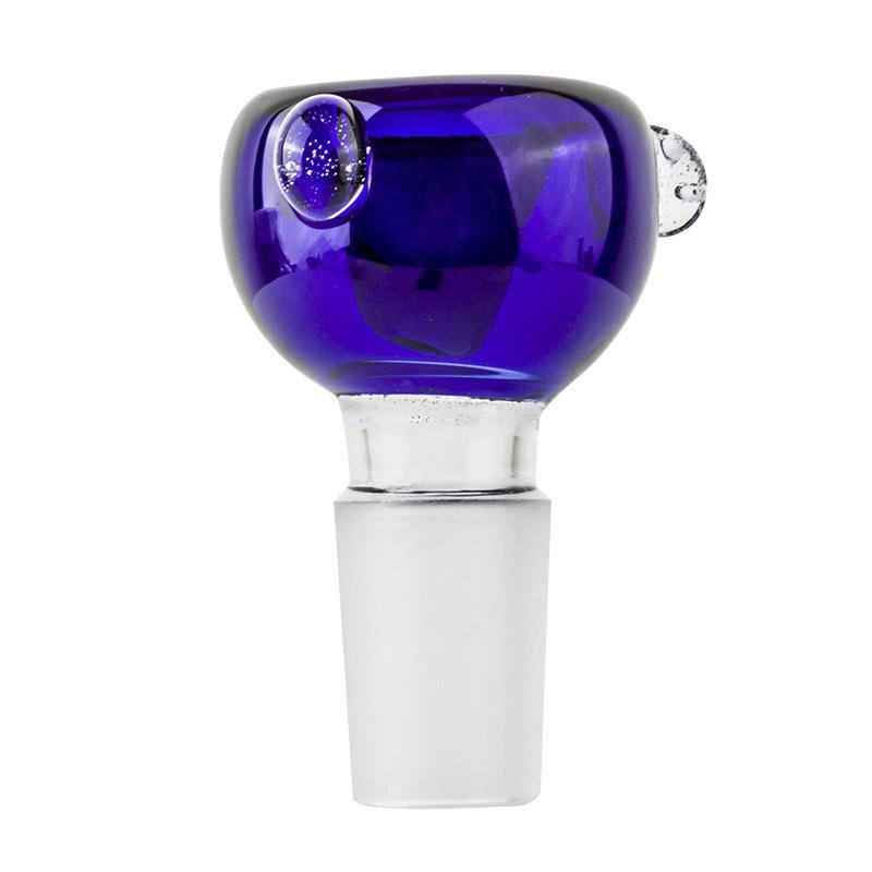 Bong Attachments 18mm Male Cobalt Round Bong Bowl