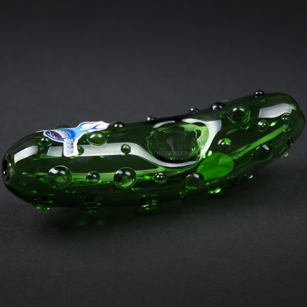 Hand pipe Chameleon Glass Pickle Hand Pipe Steamroller