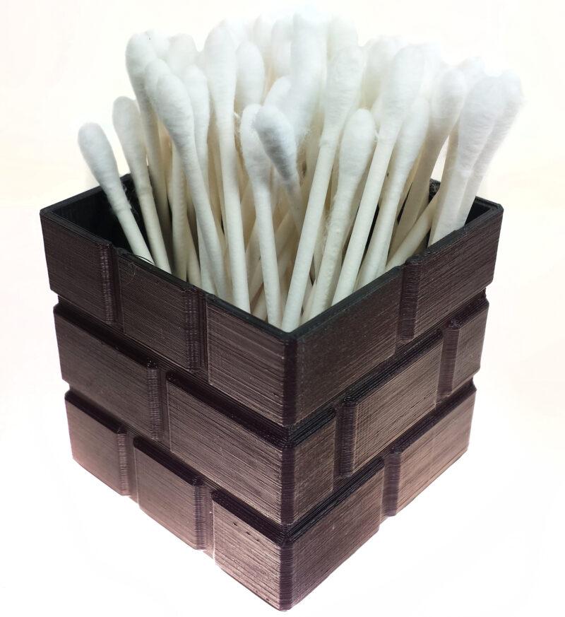 Bowl pieces Mario Brick Q-Tip Holder
