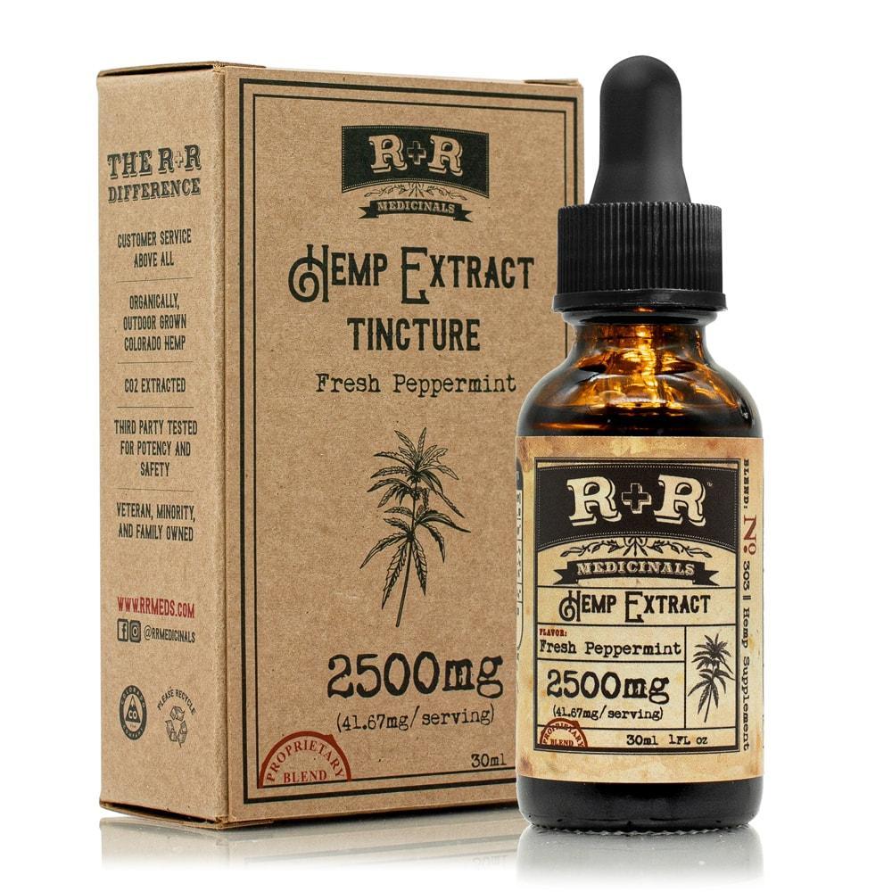 CBD Tinctures R+R Medicinals - Tincture Peppermint - 2500mg