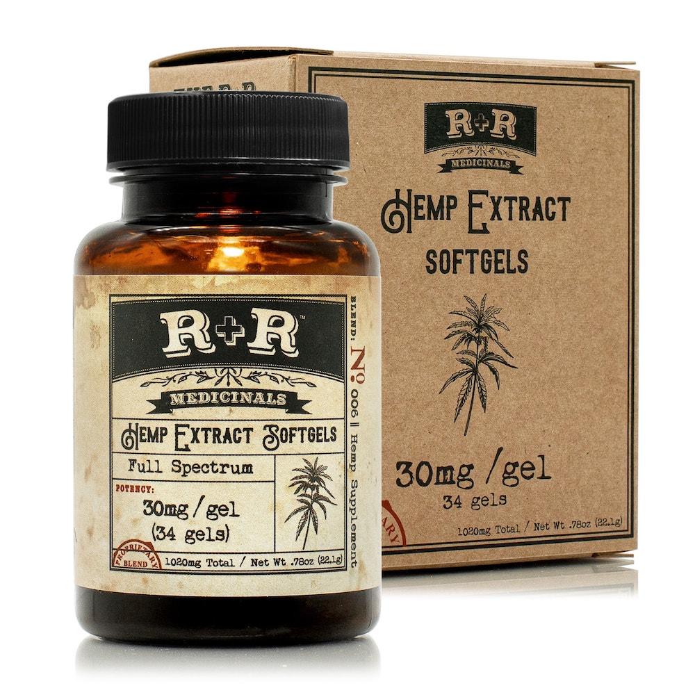 CBD Capsules R+R Medicinals - Softgels 30mg