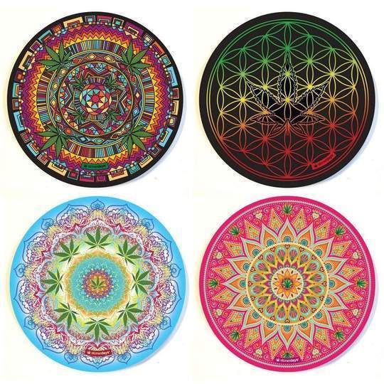 Accessories Mandala 4 Pack Dab Mat Combo