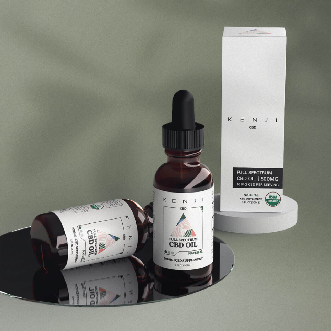 KENJI 500MG Organic Full Spectrum CBD Oil Tincture