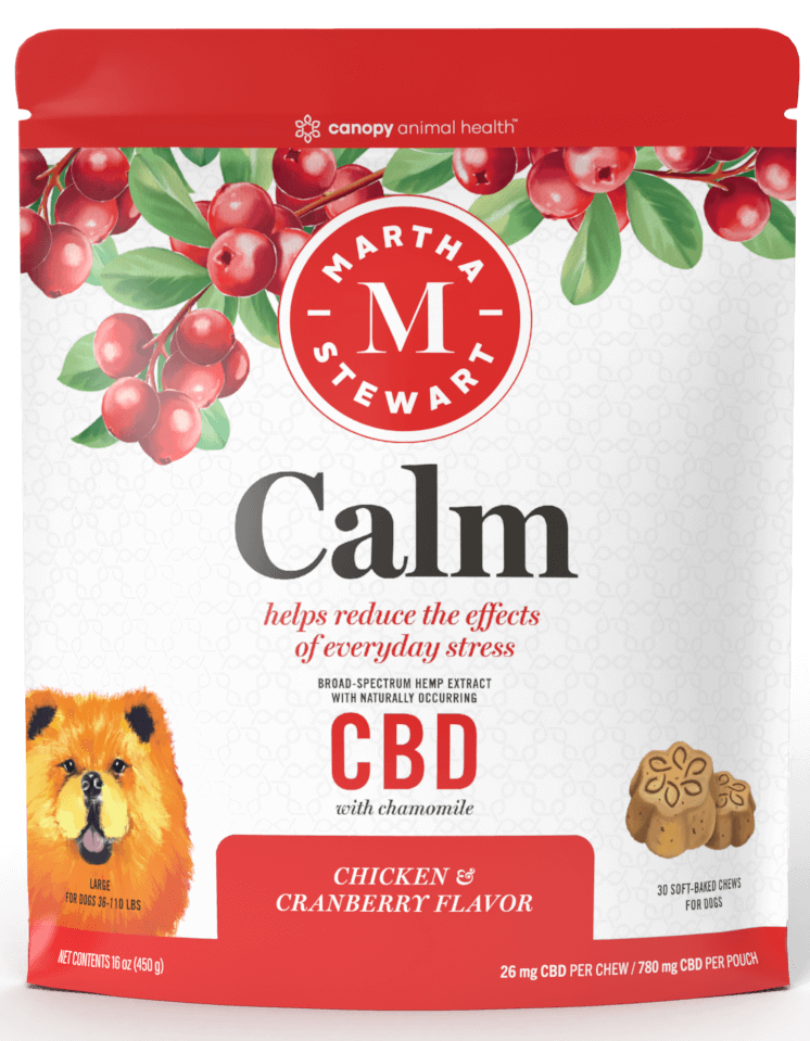 Martha Stewart CBD Calm Chicken and Cranberry Flavor Soft Baked Chews