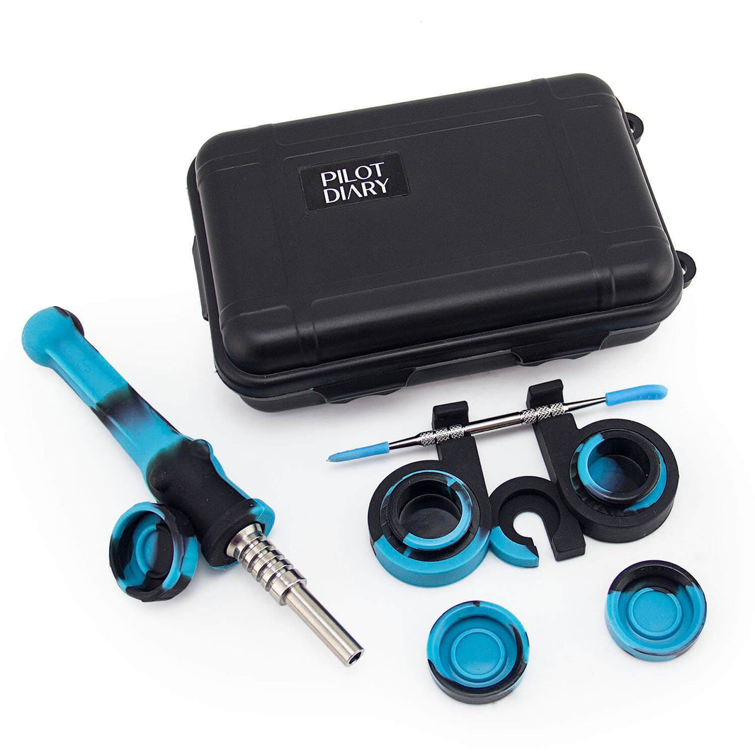 Silicone Bong Silicone Dab Kit -Travel Case