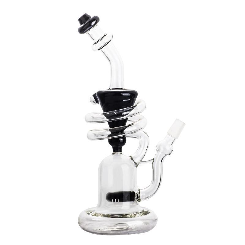 Bongs 9.8" Recycler Thick Glass Bong