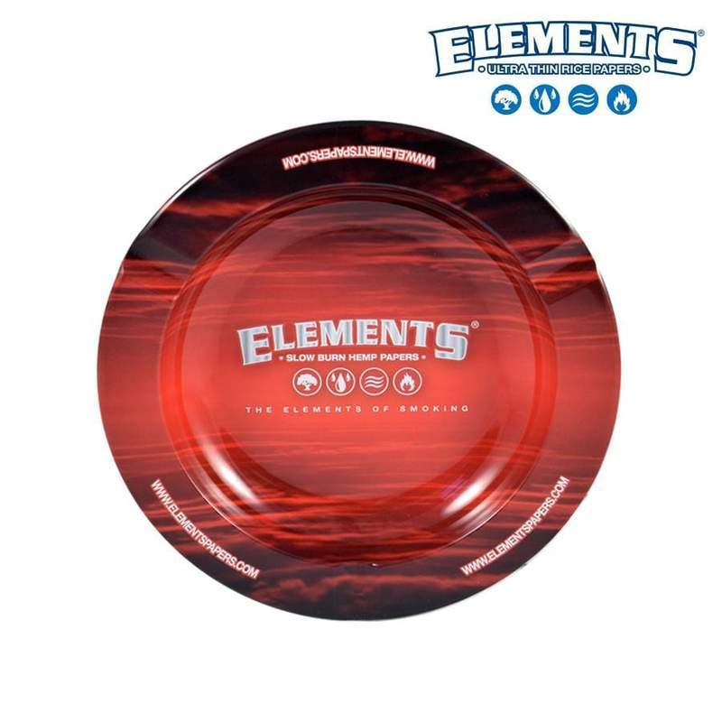 Ashtrays ELEMENTS Metal Red Ashtray