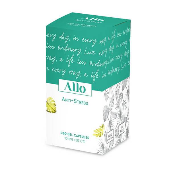 CBD Capsules ALLO CBD - CBD Soft Gel - Anti-Stress Capsule - 10mg