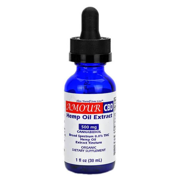CBD Tinctures AmourCBD - CBD Tincture - Broad Spectrum - 500mg-1500mg