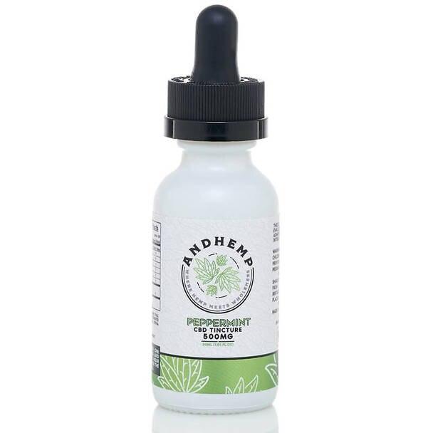 CBD Tinctures AndHemp - CBD Tincture - Peppermint - 500mg-1000mg