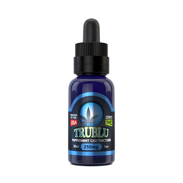 CBD Tinctures Blue Moon Hemp - CBD Tincture - Tru Blu Peppermint - 250mg