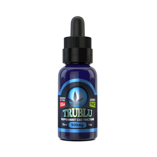 CBD Tinctures Blue Moon Hemp - CBD Tincture - Tru Blu Peppermint - 500mg