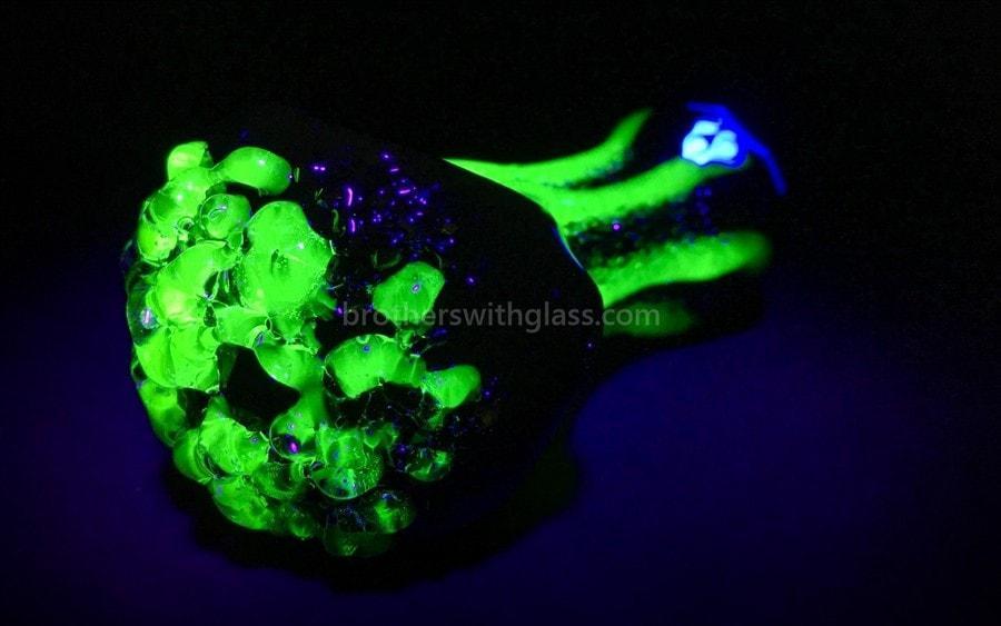 Hand pipe Chameleon Glass Ectoplasm Hand Pipe With Illuminati