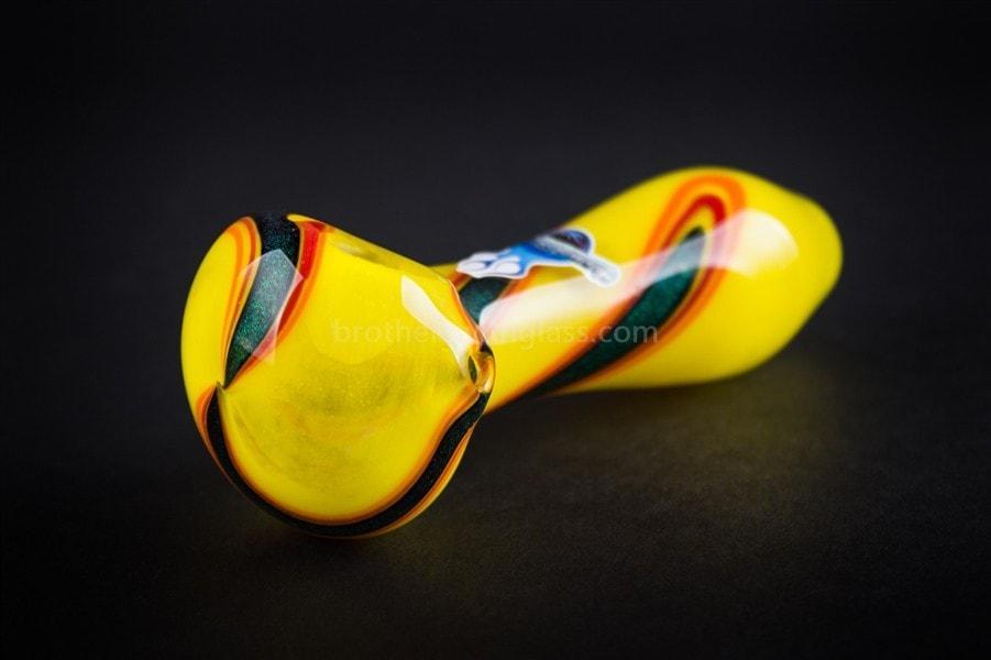 Hand pipe Chameleon Glass Dichro Deviant Frit Hand Pipe - Yellow