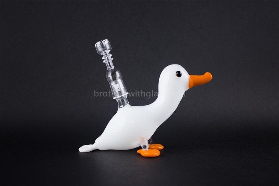Dab rigs Mathematix Glass Cute Little Duck Dab Rig - Classic White
