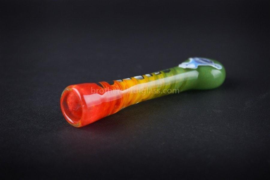 Hand pipe Chameleon Glass Sampler Chillum Hand Pipe - Rasta Twist