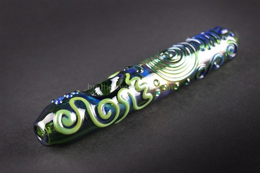 Hand pipe Chameleon Glass Kobaya Ashi Maru Steamroller Hand Pipe - Green
