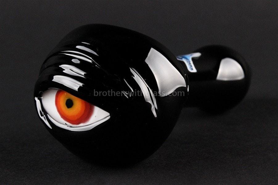 Hand pipe Chameleon Glass Cyclops Eye Ball Black Onyx Hand Pipe