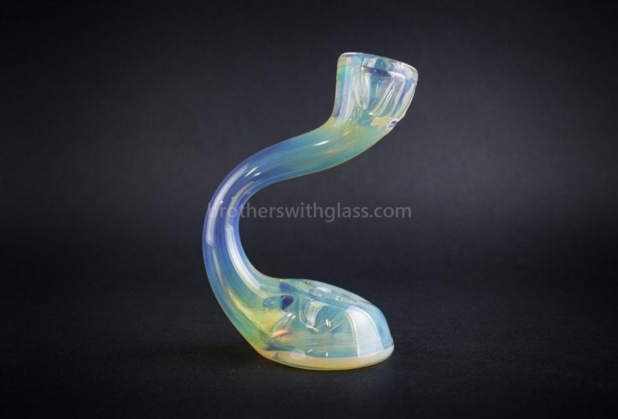 Hand pipe Chameleon Glass Fumed Ash Catcher Standing Sherlock Hand Pipe