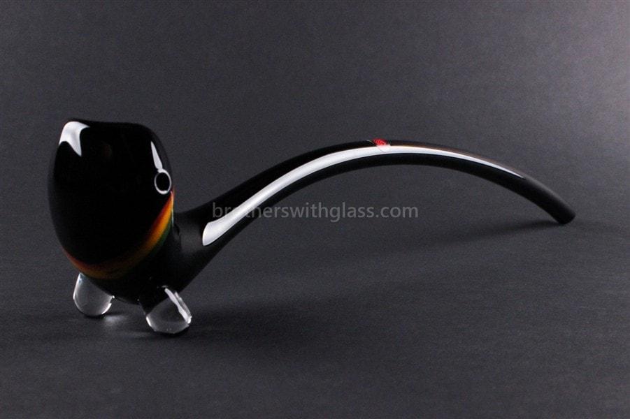 Hand pipe Mathematix Glass 13 In Striped Gandalf Hand Pipe - Black and Rasta