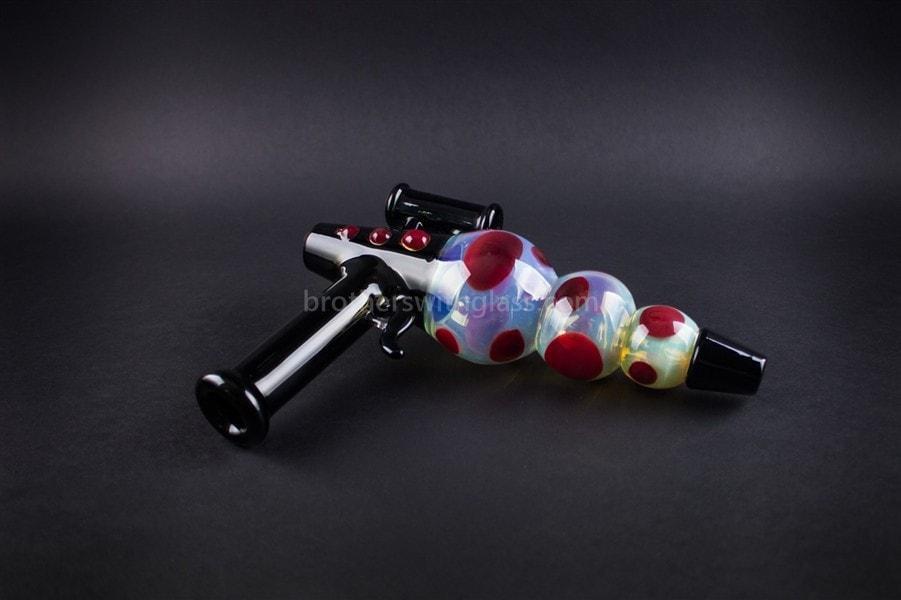 Hand pipe Mathematix Glass Steamroller Fumed Ray Gun Hand Pipe