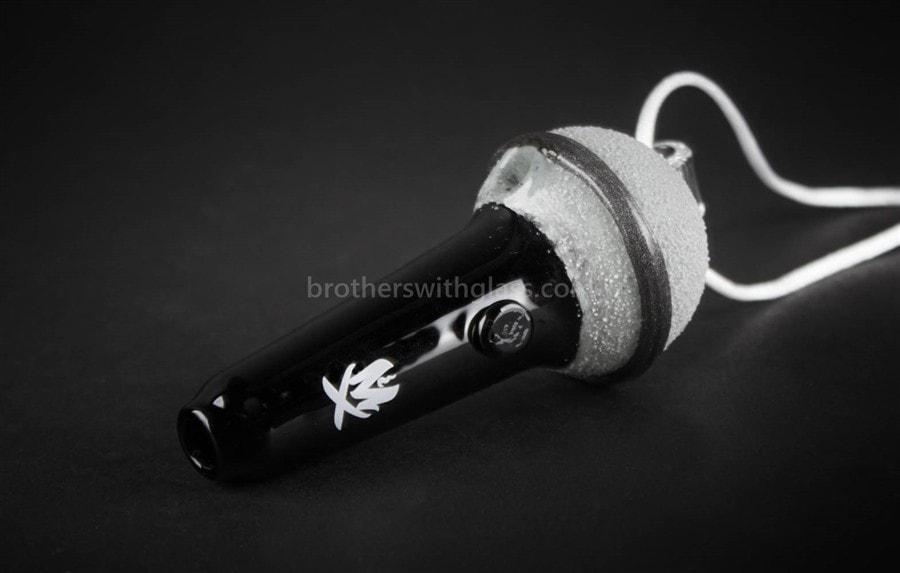 Hand pipe Mathematix Glass Mini Sandblasted Microphone Pendant Hand Pipe