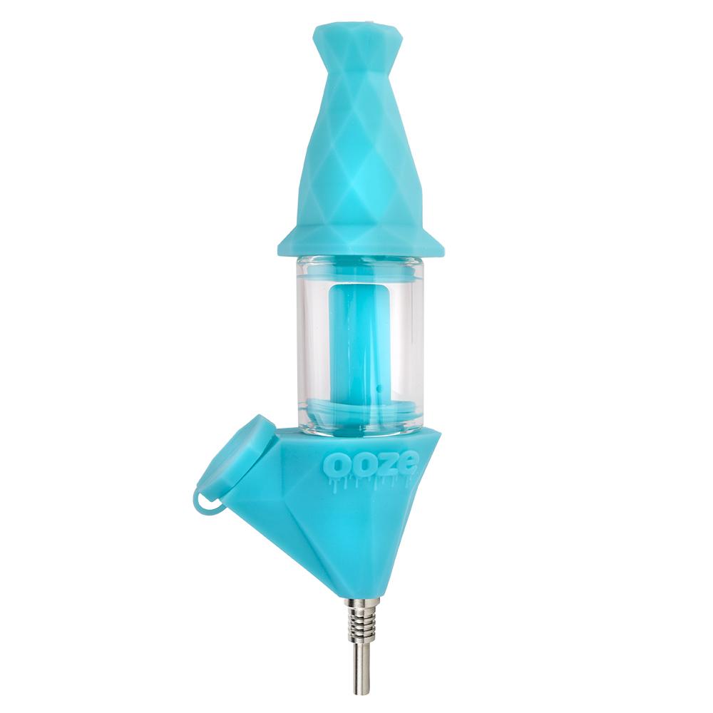 pipes Ooze Bectar Silicone Water Pipe & Nectar Collector - Aqua Teal