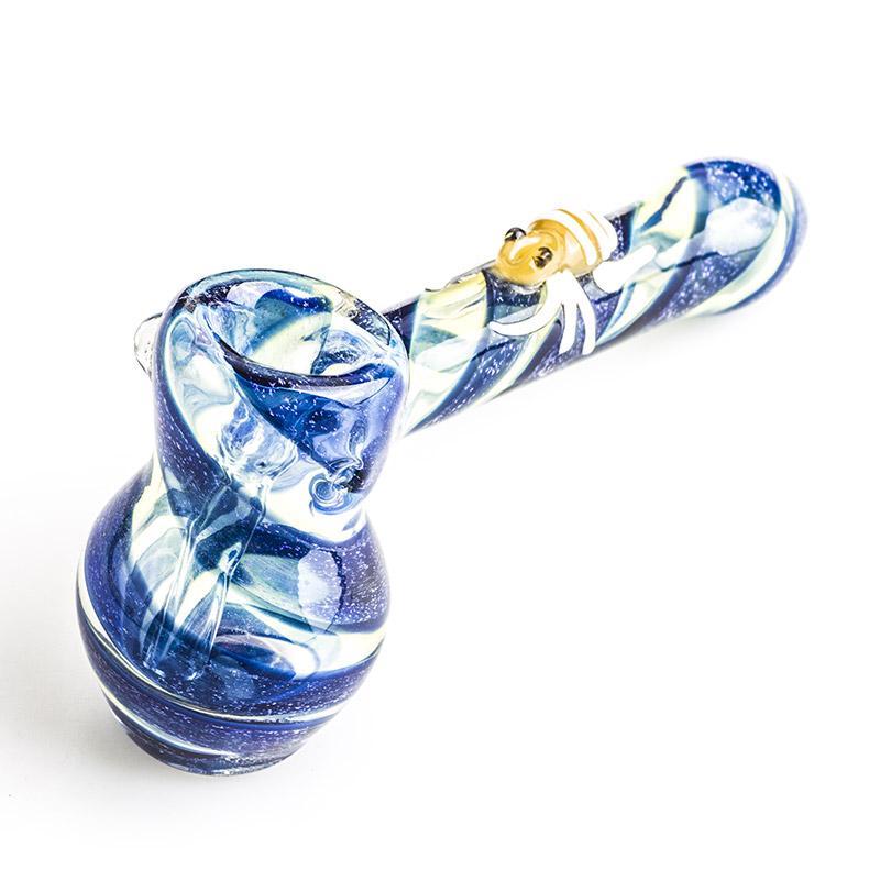 Bubblers Bee Pattern Glass Hammer Bubbler