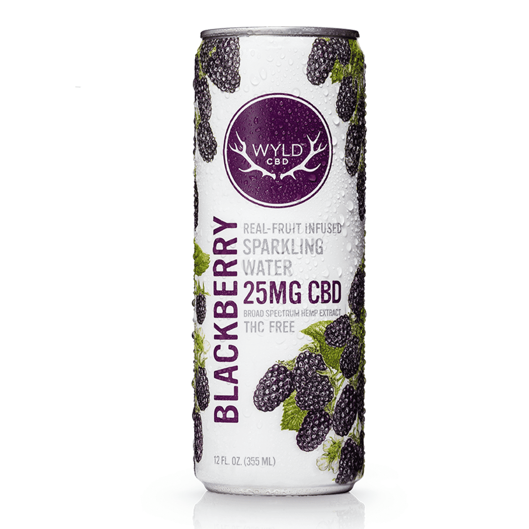 Cbd drinks Wyld CBD Blackberry Sparkling Water – 25MG