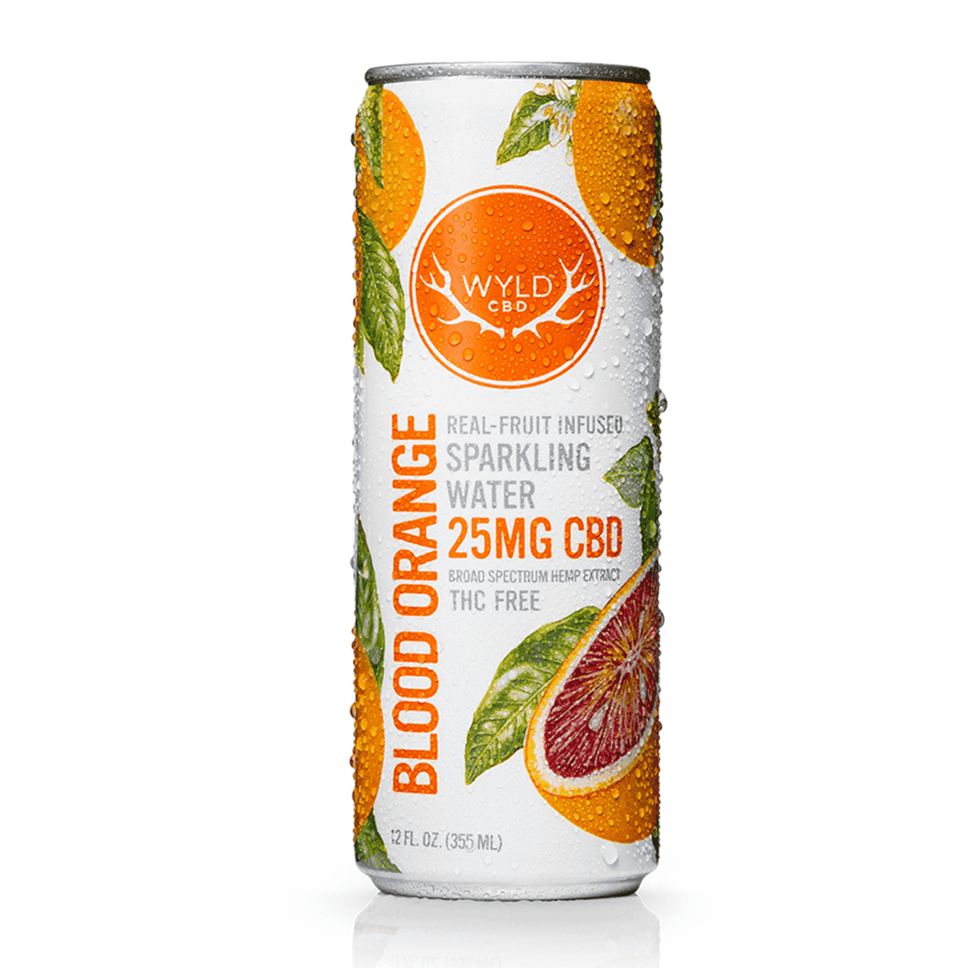 Cbd drinks Wyld CBD Blood Orange Sparkling Water – 25MG