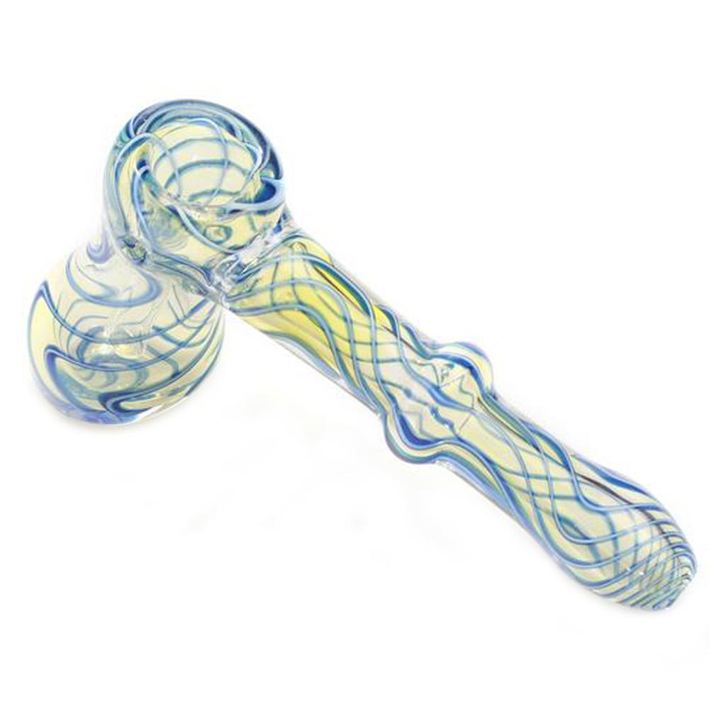 Bubblers Blue Swirl Hammer Bubbler
