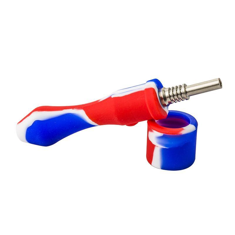 Dab Rigs Blue&Red Silicone Nectar Collector