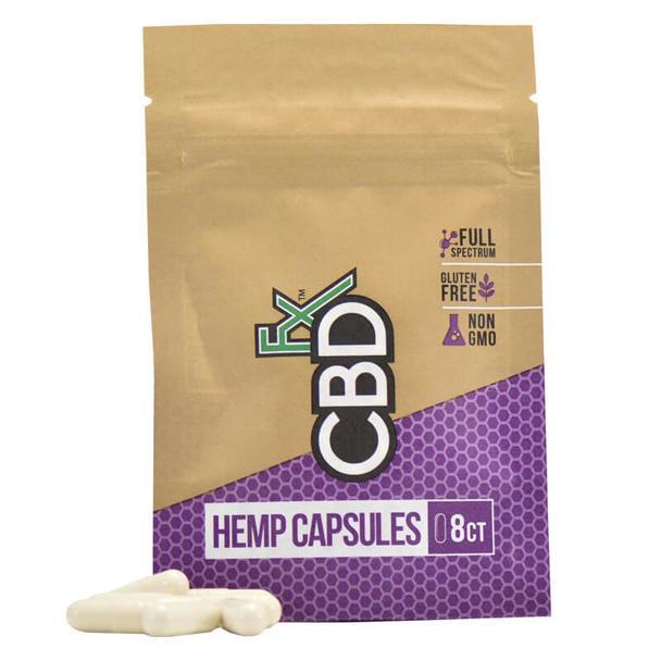 CBD Capsules CBDfx - CBD Capsules - 8 Count Pouch - 25mg