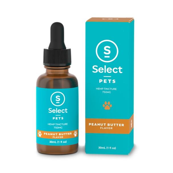 Cbd For Pets Select CBD - CBD Pet Tincture - Peanut Butter - 750mg