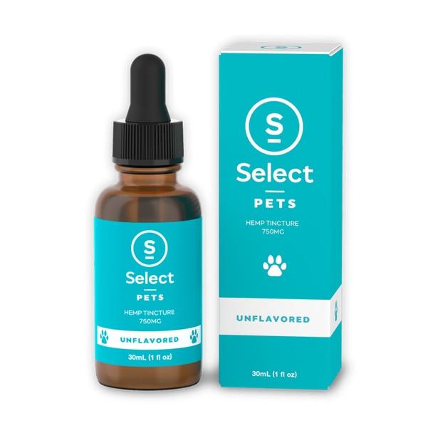 Cbd For Pets Select CBD - CBD Pet Tincture - Unflavored - 750mg