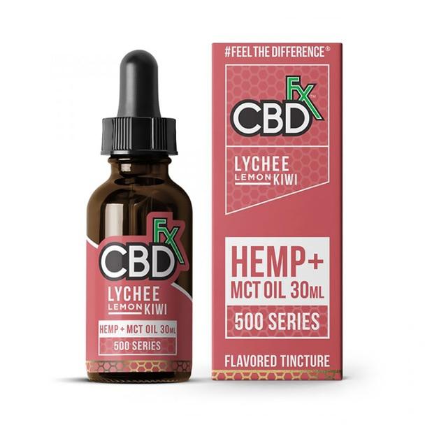 CBD Tinctures CBDfx - CBD Tincture Oil - Lychee Lemon Kiwi - 500mg-1500mg