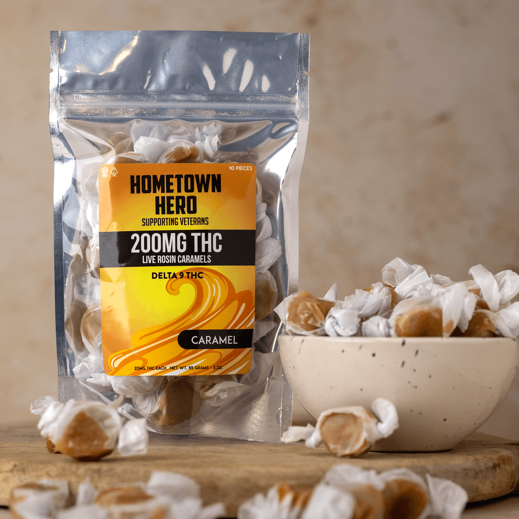 Delta-9 Live Rosin Taffy (Caramel)