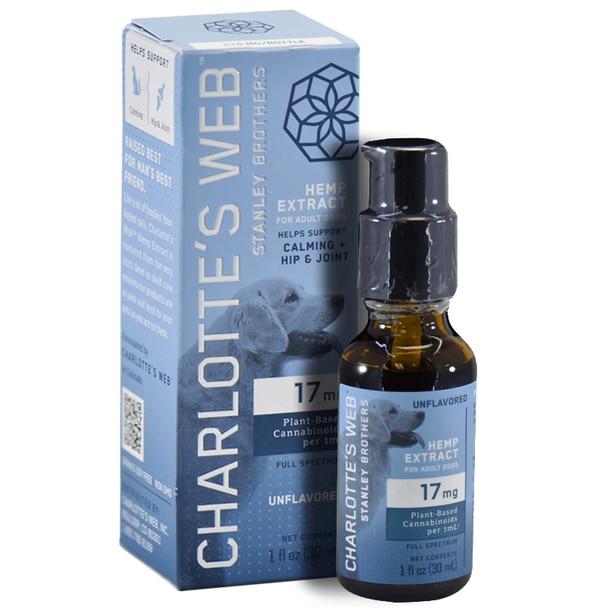 Cbd For Pets Charlottes Web - CBD Pet Tincture - Full Spectrum Hip & Joint Drops - 17mg/1mL