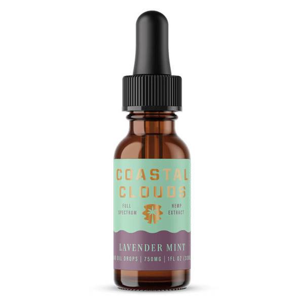 CBD Tinctures Coastal Clouds - CBD Tincture - Full Spectrum Lavender Mint - 750mg-1500mg