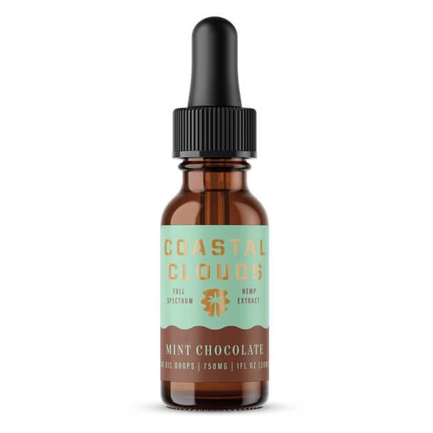 CBD Tinctures Coastal Clouds - CBD Tincture - Full Spectrum Mint Chocolate - 750mg-1500mg