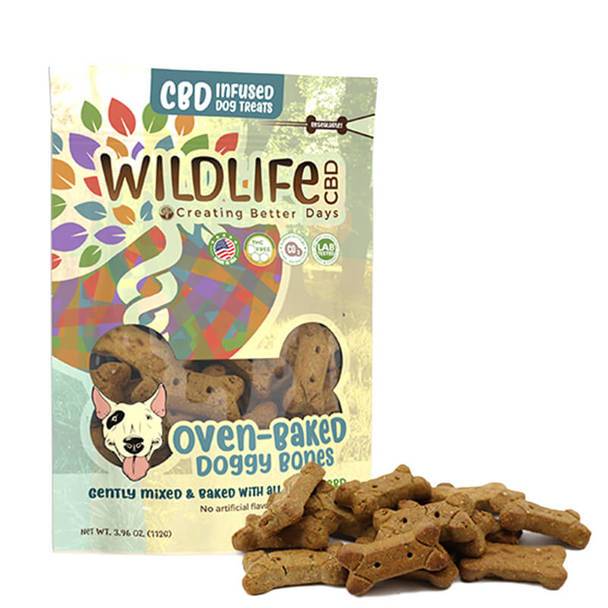 Cbd For Pets Creating Better Days - CBD Pet Treat - Wildlife Large Dog Bone Treats - 15pc-10mg